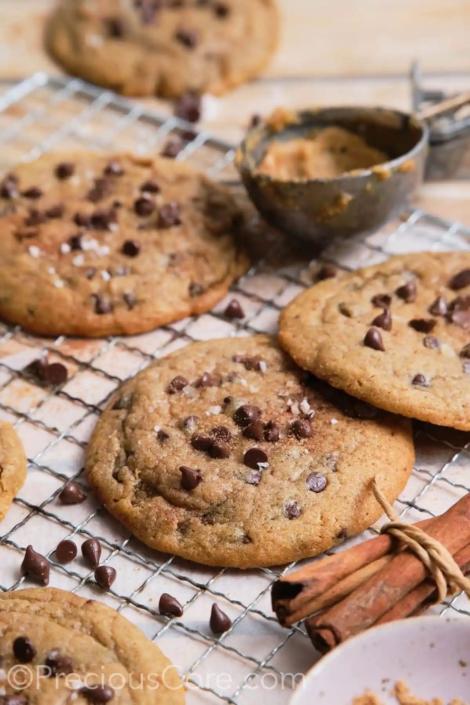 Cinnamon Chocolate Chip Cookies
