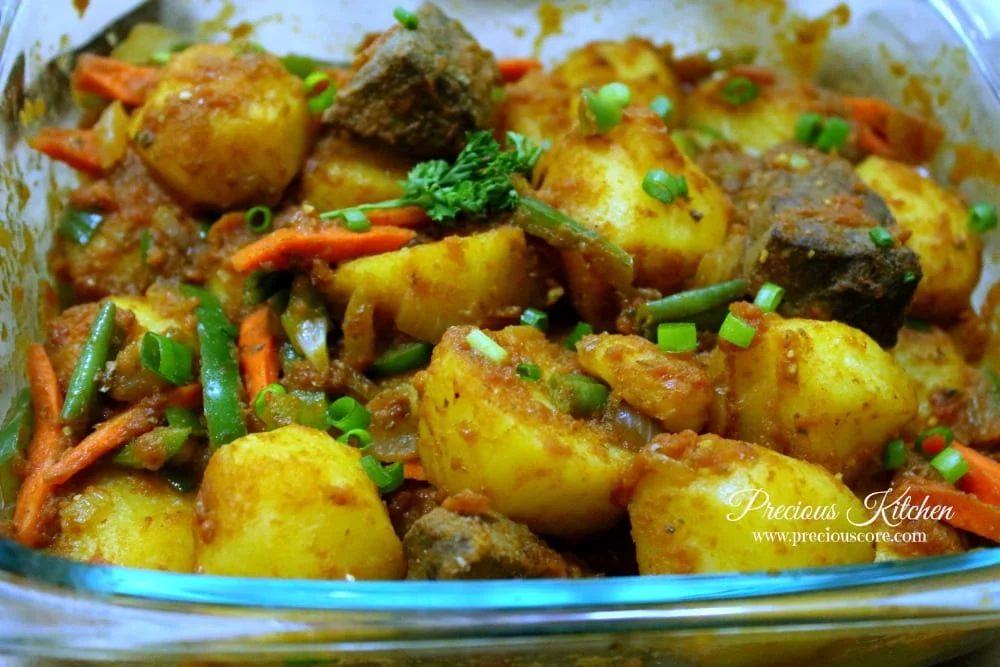 DELICIOUS IRISH POTATO HOTPOT WITH LIVER