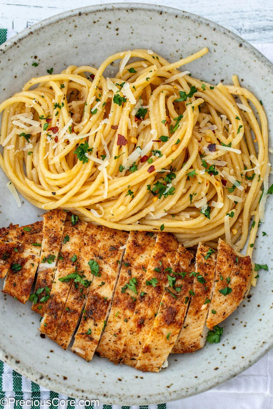 Garlic Butter Chicken Pasta