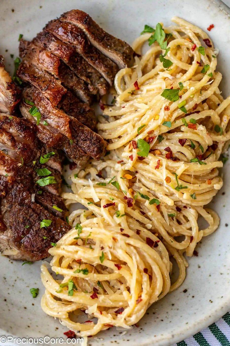 Steak and Pasta