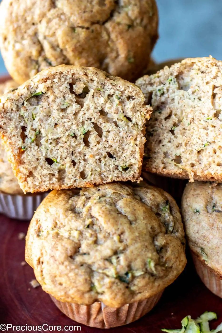 Zucchini Muffins, Applesauce